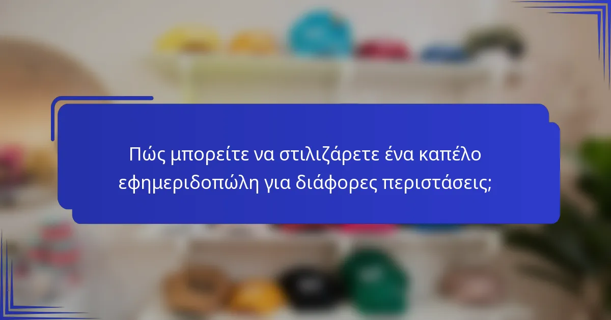 Πώς μπορείτε να στιλιζάρετε ένα καπέλο εφημεριδοπώλη για διάφορες περιστάσεις;